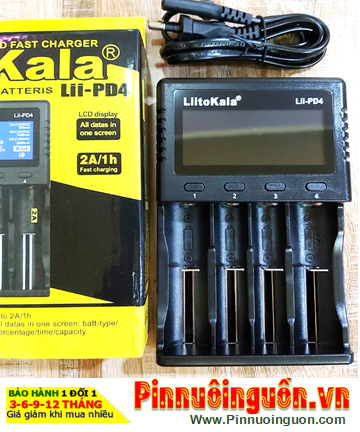 LiitoKala Lii-PD4, Máy sạc Pin và đo dung lượng Pin LiitoKala Lii-PD4 (Sạc 4 pin và đo Pin Lithium Li-ion và NiMh)