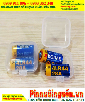 KODAK 4LR44, PX28A, Pin đo sáng KODAK 4LR44, PX28A MAX Alkaline 6v (Box/Hộp 02 viên)