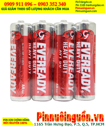 Eveready 1015-SW4; Pin AA 1.5v Eveready 1015-SW4 Heavy Duty _Xuất xứ Indonesia (Gói 4viên)