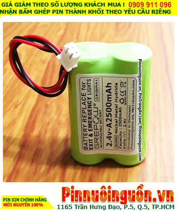 Pin sạc 2.4v-A2500mAh, Pin sạc NiMh 2.4v-A2500mAh, Pin GREPOW 2.4v-A2500mAh chất lượng cao