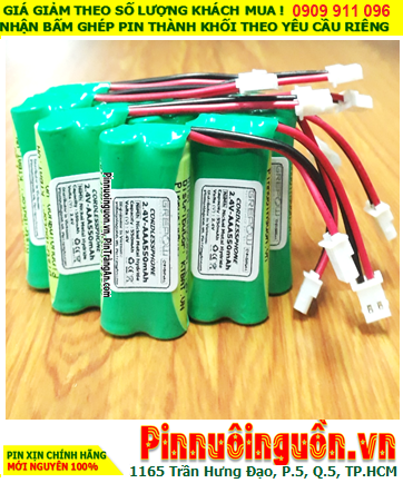 Pin sạc 2.4v-AAA550mAh, Pin sạc NiMh 2.4v-AAA550mAh, Pin GREPOW 2.4v-AAA550mAh chất lượng cao