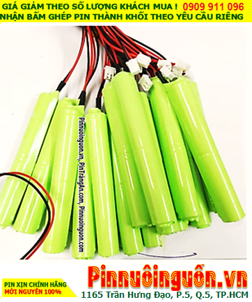 Pin sạc 2.4v-AA1000mAh, Pin sạc NiMh 2.4v-AA1000mAh, Pin sạc công nghiệp 2.4v-AA1000mAh chính hãng