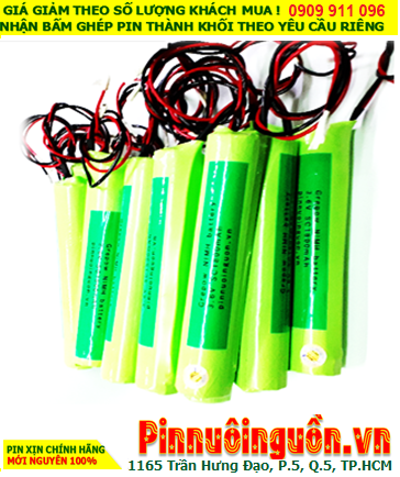 Pin sạc 3.6V-SC1800mAh, Pin sạc NiMh 3.6V-SC1800mAh, Pin sạc công nghiệp 3.6V-SC1800mAh chính hãng