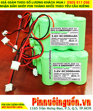 Pin sạc 3.6v-SC2000mAh, Pin sạc NiMh 3.6v-SC2000mAh, Pin sạc công nghiệp 3.6v-SC2000mAh chính hãng