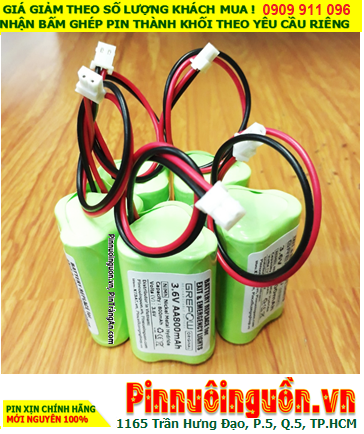 Pin sạc 3.6v-AAA800mAh, Pin sạc NiMh 3.6v-AAA800mAh, Pin sạc công nghiệp 3.6v-AAA800mAh chính hãng