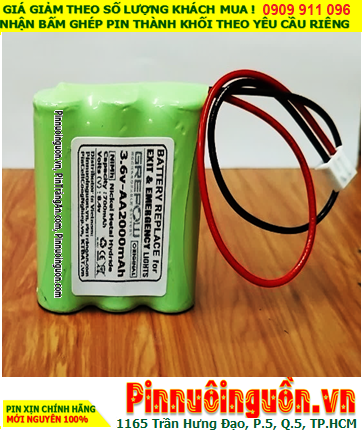 Pin sạc 3.6v-AA2000mAh, Pin sạc NiMh 3.6v-AA2000mAh, Pin sạc chất lượng cao GREPOW 3.6v-AA2000mAh