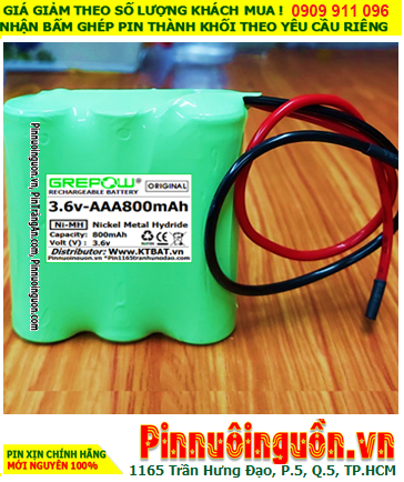 Pin sạc 3.6v-AAA800mAh, Pin sạc NiMh 3.6v-AAA800mAh, Pin sạc công nghiệp 3.6v-AAA800mAh chính hãng