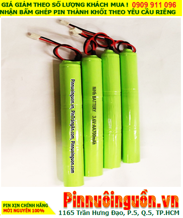 Pin sạc 3.6v-AA700mAh, Pin sạc NiMh 3.6v-AA700mAh, Pin sạc công nghiệp 3.6v-AA700mAh chính hãng