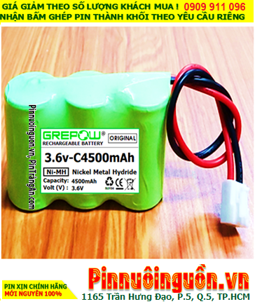 Pin sạc 3.6v-C4500mAh, Pin sạc NiMh 3.6v-C4500mAh, Pin sạc công nghiệp 3.6v-C4500mAh chính hãng