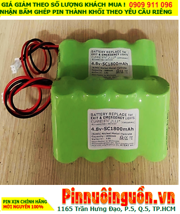 Pin sạc 4.8v-SC1800mAh, Pin sạc NiMh 4.8v-SC1800mAh, Pin GREPOW 4.8v-SC1800mAh chất lượng cao