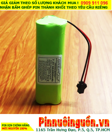 Pin sạc 7.2v-AA1800mAh, Pin sạc NiMh 7.2v-AA1800mAh, Pin GREPOW 7.2v-AA1800mAh chất lượng cao