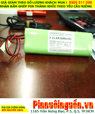 Pin sạc 7.2v-AA1600mAh, Pin sạc NiMh 7.2v-AA1600mAh, Pin GREPOW 7.2v-AA1600mAh chất lượng cao