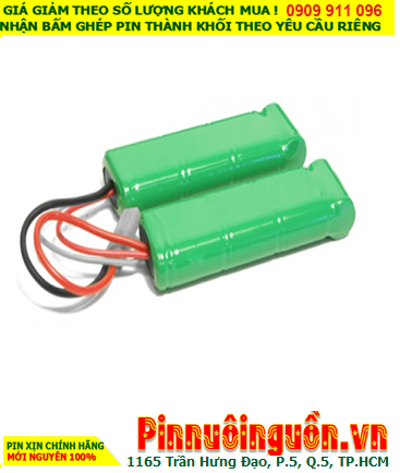 Pin sạc 8.4v-2/3A-1600mAh, Pin sạc NiMh 8.4v-2/3A-1600mAh, Pin Ôtô mô hình 8.4v-2/3A-1600mAh