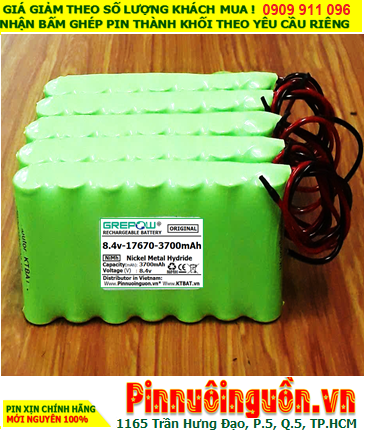 Pin sạc 8.4v-17670-3700mAh, Pin sạc NiMh 8.4v-17670-3700mAh, Pin GREPOW 8.4v-17670-3700mAh