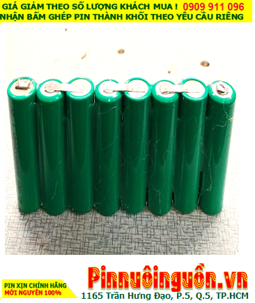 Pin sạc 9.6v-AAA800mAh, Pin sạc NiMh 9.6v-AAA800mAh, Pin nuôi nguồn 9.6v-AAA800mAh