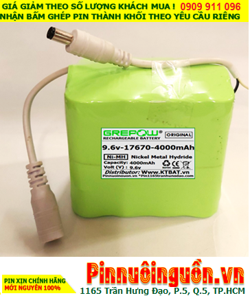 Pin sạc 9.6v-17670-4000mAh, Pin sạc NiMh 9.6v-17670-4000mAh, Pin nuôi nguồn 9.6v-17670-4000mAh