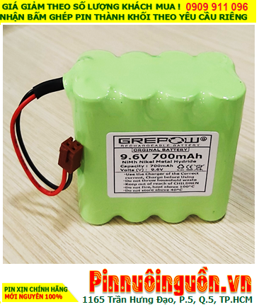 Pin sạc 9.6v-AA700mAh, Pin sạc NiMh 9.6v-AA700mAh, Pin nuôi nguồn 9.6v-AA700mAh