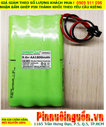 Pin sạc 9.6v-AA1800mAh, Pin sạc NiMh 9.6v-AA1800mAh, Pin nuôi nguồn 9.6v-AA1800mAh