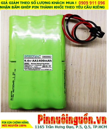 Pin sạc 9.6v-AA1400mAh, Pin sạc NiMh 9.6v-AA1400mAh, Pin nuôi nguồn 9.6v-AA1400mAh