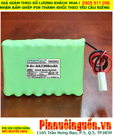 Pin sạc 9.6v-AA2300mAh, Pin sạc NiMh 9.6v-AA2300mAh, Pin nuôi nguồn 9.6v-AA2300mAh