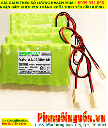 Pin sạc 9.6v-AA1200mAh, Pin sạc NiMh 9.6v-AA1200mAh, Pin nuôi nguồn 9.6v-AA1200mAh