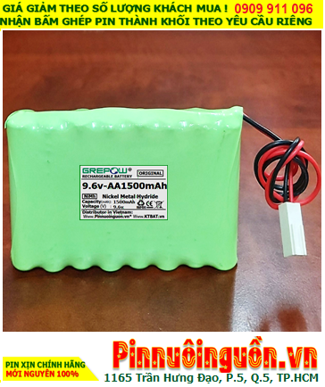 Pin sạc 9.6v-AA1500mAh, Pin sạc NiMh 9.6v-AA1500mAh, Pin nuôi nguồn 9.6v-AA1500mAh