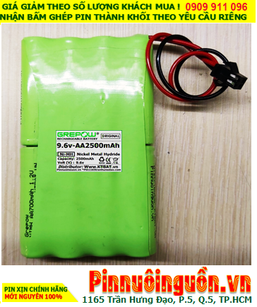 Pin sạc 9.6v-AA2500mAh, Pin sạc NiMh 9.6v-AA2500mAh, Pin nuôi nguồn 9.6v-AA2500mAh