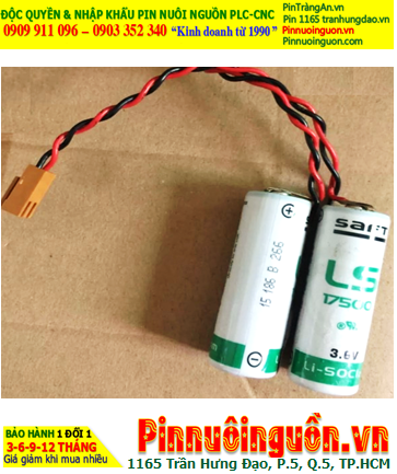 Saft 2LS17500, Pin nuôi nguồn PLC Saft 2LS17500 lithium 3.6v 7200mAh chính hãng _Xuất xứ Pháp