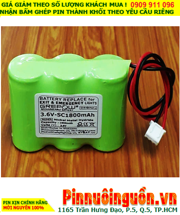 Pin sạc 3.6v-AA2500mAh, Pin sạc NiMh 3.6v-AA2500mAh, Pin sạc chất lượng cao GREPOW 3.6v-AA2500mAh