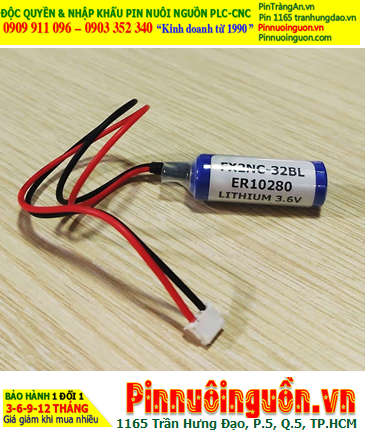 Pin FX2NC-32BL (ER10/28), Pin nuôi nguồn PLC FX2NC-32BL lithium 3.6v 2/3AAA 500mAh chính hãng