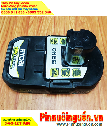 Pin máy khoan Ryobi 18v-2.0AH (18V lithium 2000mAh) /Nhận thay Pin Ryobi 18v-2.0AH chính hãng