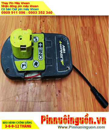 Pin máy khoan Ryobi 18v-2.0AH (18V lithium 2000mAh) /Nhận thay Pin Ryobi 18v-2.0AH chính hãng