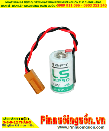 Pin Saft LS14250 _Pin LS14250; Pin nuôi nguồn PLC Saft LS14250 lithium 3.6v 1/2AA 1200mAh _Xuất xứ Pháp