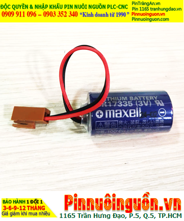 Maxell CR17335 _Pin CR17335; Pin nuôi nguồn PLC Maxell CR17335 lithium 1750mAh _Xuất xứ NHẬT