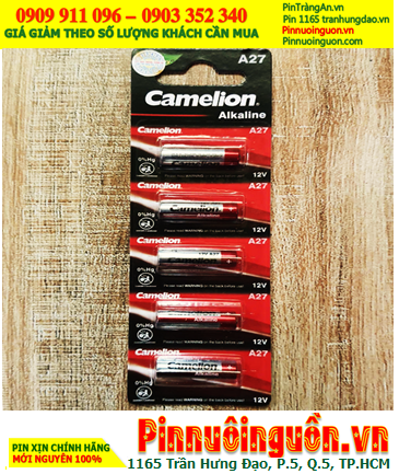 COMBO 1vỉ 5viên Pin 12v Camelion A27,27AE,MN27 LR27 _Giá chỉ 48.000/ Vỉ 5viên