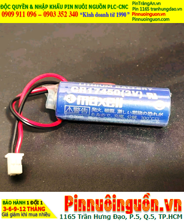 Maxell CR17450 (Zắc nâu PLC); Pin nuôi nguồn PLC Maxell CR17450 lithium 3v 2600mAh chính hãng, Xuất xứ NHẬT