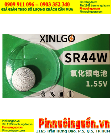 XINLGO SR44W, Pin 1.55v silver oxide XINLGO SR44W-Pin 357 (150mAh, 11.6mmx5.4mm) chính hãng