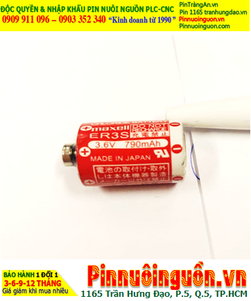 Maxell ER3SR, Pin nuôi nguồn PLC Maxell ER3SR 790mAh 3.6v Lithium Thionyl Chloride chính hãng