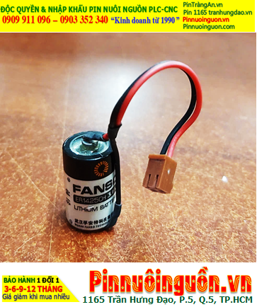 FANSO ER14250H; Pin nuôi nguồn PLC FANSO ER14250H lithium 3.6v 1/2AA 1200mAh (zắc nâu)