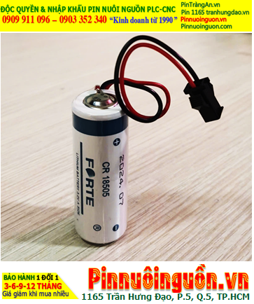 FORTE CR18505 (Zắc SM2.54-2P), Pin FORTE CR18505 Lithium Manganese 3v 2500mAh chính hãng