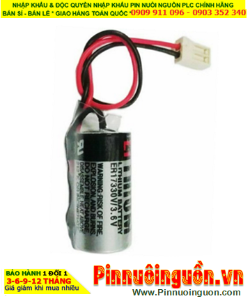 Toshiba ER17330V; Pin nuôi nguồn PLC Toshiba ER17330V lithium 3.6v 1700mAh chính hãng, Xuất xứ Nhật