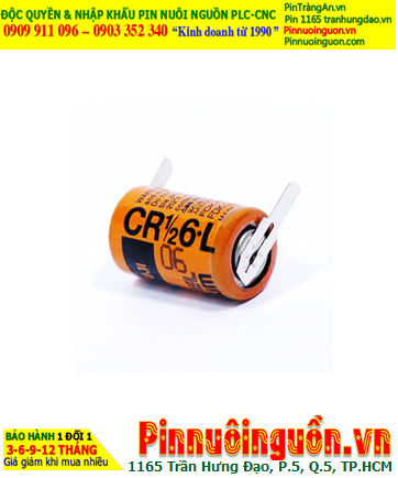 FUJI CR1/2 6.L; Pin nuôi nguồn FUJI CR1/2 6.L Lithium 3v 1/2AA 1000mAh chính hãng, Xuất xứ Nhật