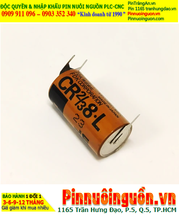 FUJI CR2/3 8.L; Pin nuôi nguồn FUJI CR2/3 8.L lithium 3v 2/3A 1900mAh chính hãng, Xuất xứ NHẬT