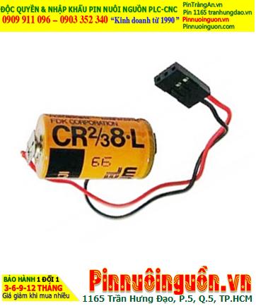 FUJI CR2/3 8.L; Pin nuôi nguồn FUJI CR2/3 8.L lithium 3v 2/3A 1900mAh chính hãng, Xuất xứ NHẬT