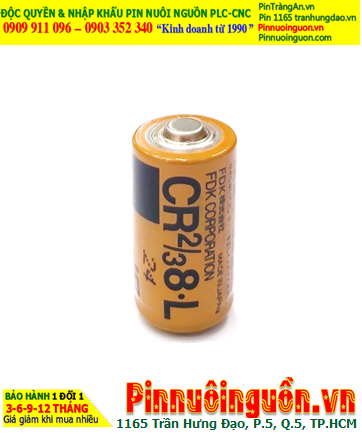 FUJI CR2/3 8.L; Pin nuôi nguồn FUJI CR2/3 8.L lithium 3v 2/3A 1900mAh chính hãng, Xuất xứ NHẬT