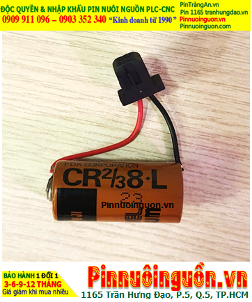 FUJI CR2/3 8.L (Zắc Fanuc); Pin nuôi nguồn FUJI CR2/3 8.L lithium 3v 2/3A 1900mAh chính hãng