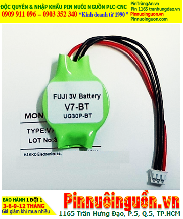 Pin FUJI UG30P-BT (Zắc PLC), Pin nuôi nguồn FUJI UG30P-BT lithium 3v chính hãng |HÀNG CÓ SẲN