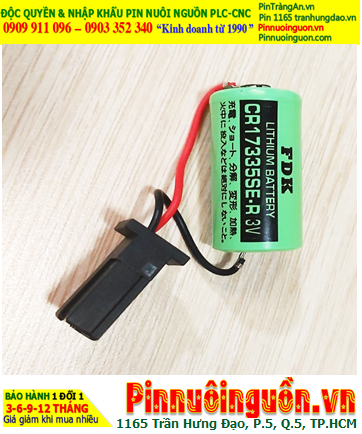 FDK CR17335SE-R; Pin nuôi nguồn FDK CR17335SE-R lithium 3v 1800mAh, Xuất xứ NHẬT