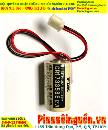 FDK CR17335SE; Pin nuôi nguồn FDK CR17335SE lithium 3v 1800mAh chính hãng, Xuất xứ NHẬT