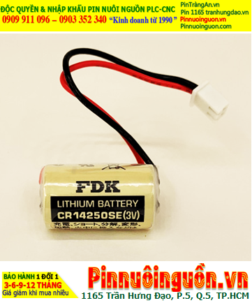 FDK CR14250SE; Pin nuôi nguồn PLC FDK CR14250SE 1/2AA 850mAh (Zắc trắng) /Xuất xứ NHẬT